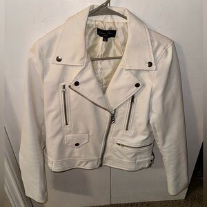 White leather jacket
